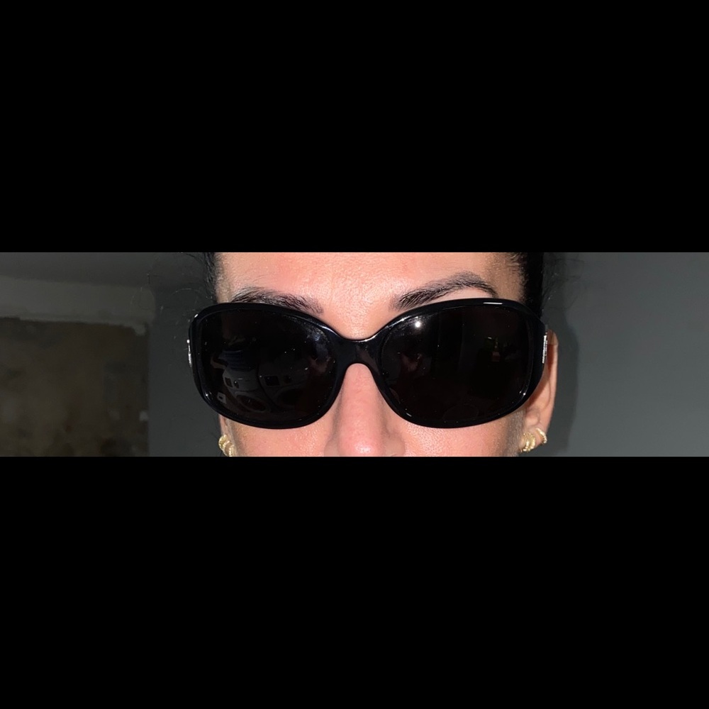 Made In Italy Dolce & Gabbana Rectangle Wide Frame Black With Leopard Detail